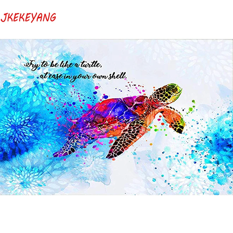 

5D DIY square/round Diamond painting Watercolor turtle Cross Stitch Diamond Embroidery Pattern Rhinestone home decor J1269
