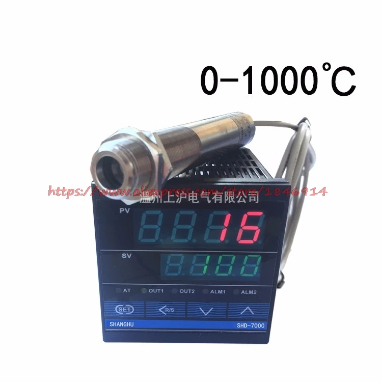 0-300 градусов Бесконтактный инфракрасный датчик температуры с таблицей контроля температуры
