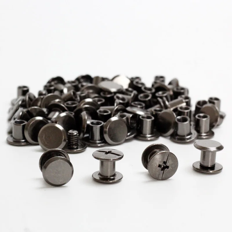 시카고 나사 세트 벨트 부착물 클립, 홀스터 벨트 루프 5x6mm, DIY 키덱스 칼집, 수공구 부품용, 24 개