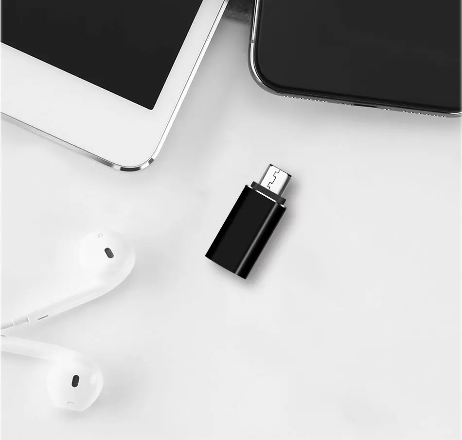 _07Female Type-C USB-C to Male Micro USB B 3.0 Date Charging Cable Adapter Converter for Samsung Xiaomi Meizu Huawei honor Table