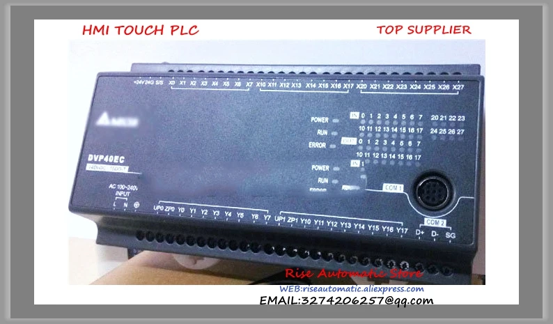 DVP40EC00T3 Delta PLC EC3 series 100-240VAC 24DI 24DO New Original Transistor output new original delta plc eh3 series 100 240vac 24di 16do transistor output dvp48eh00t3