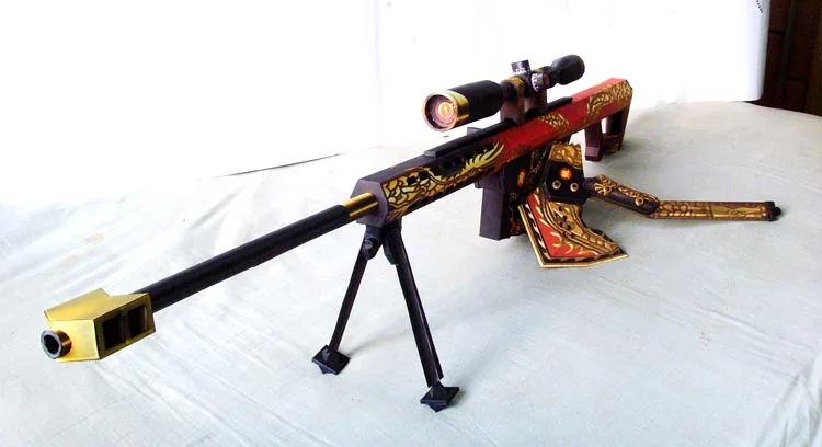 CF огнестрельное оружие битва Дракон Барретт Бумажная модель огнестрельное оружие 3D Ручная работа рисунки военные бумажные игрушки