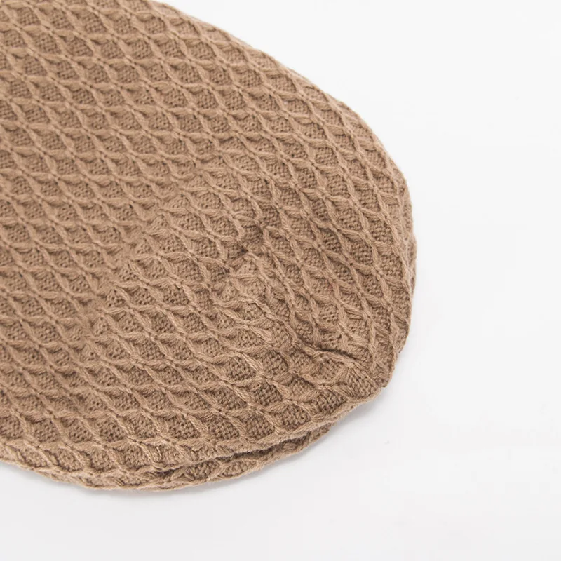 Winter Hat Mesh Small Diamond Plus Velvet Knit Men's And Women's Headgear Winter Windproof Earmuffs Hat For Keep Warm SN142 (10)