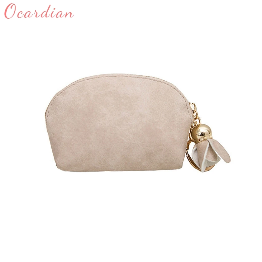

OCARDIAN Preferential 2018 High quality Women Leather Small Mini Wallet Holder Zip Coin Purse Clutch Handbag