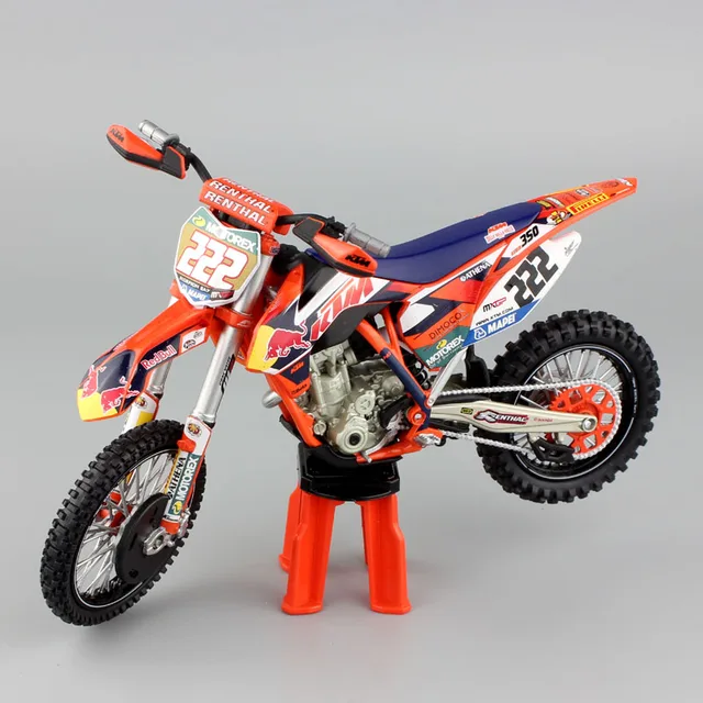 1 12 scale mini red bull KTM Factory Racing SXF 350 No222 Motorcycle