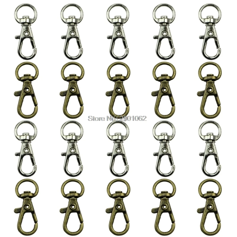 

10Pcs Metal Lanyard Hook Swivel Snap Lobster Clasp Clips Craft Findings DIY Oct Drop ship