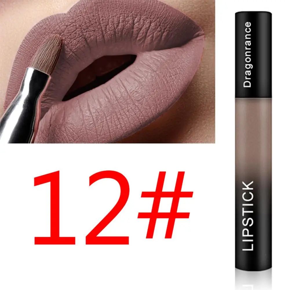 

Makeup lipstick matte long-lasting nude shine liquid lip gloss matte waterproof cosmetics lips