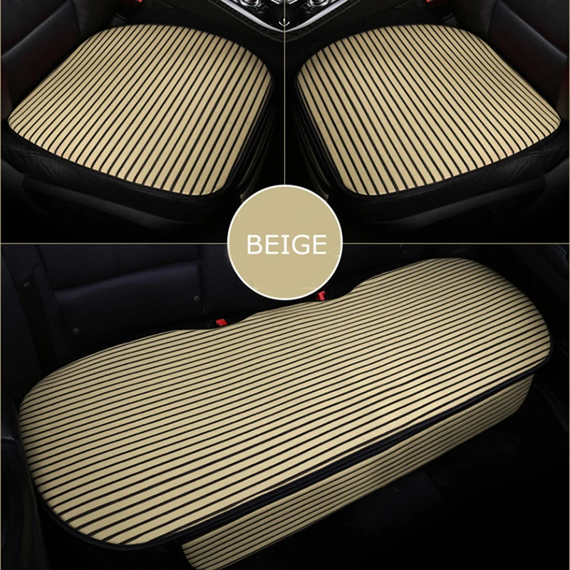 KKYSYELVA Universal Car Seat Cover Set Pad Automobiles Seat Cushion Auto Vehicle Covers Interior Accessories
