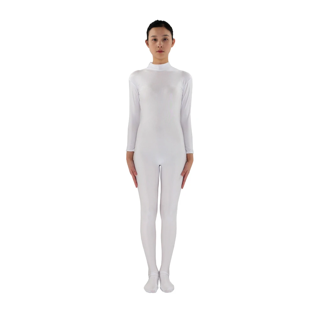 white spandex turtleneck