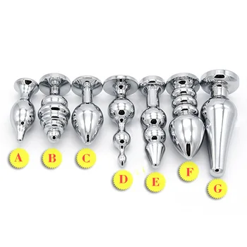 Stainless Steel Electric Shock Vaginal Anus Plug Prostate Massage Butt Anal Plug Electro Sex Toys For Men Woman Gay Erotic Games 2