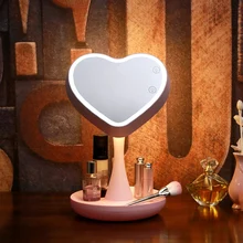 ArtPad Rechargeable Led Makeup Mirror With Light Colorful Lighting Creative Portable Folding Atmosphere Lamp and Reading Lamp