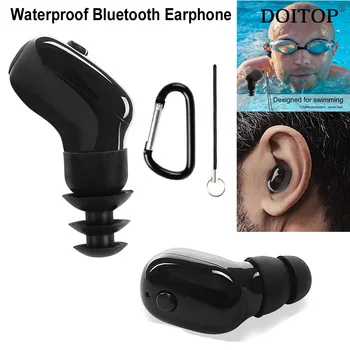 DOITOP Mini IP68 Waterproof Swimming Bluetooth Earphone Wireless Sport Running Music Stereo Diving Earphone Headsets Earbud O5