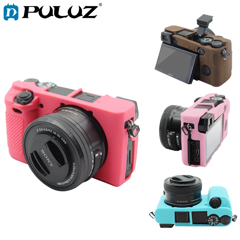 

PULUZ Cover Case For Sony ILCE-6300 Soft Silicone 12.5*7*5cm Camouflage Protective Case For Sony Camera Case