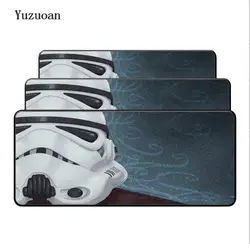 Yuzuoan Star Wars 900x400x3 мм Большой коврик Оверлок игровой резиновый коврик для мыши Портативный игры Клавиатура HD VideoPlayer стол Коврики