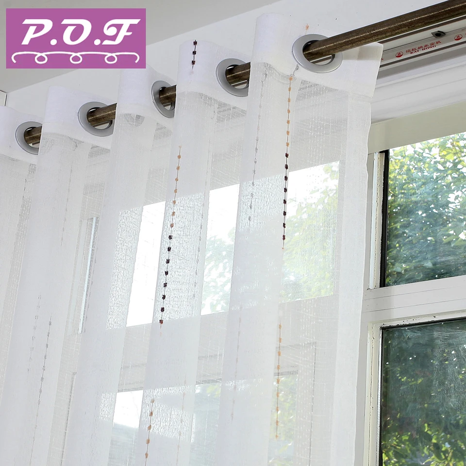 p.o.f tüll & sheer & vorhang für wohnzimmer und für schlafzimmer tüll  vorhang weißen vorhang neue stil nach maß größe freies verschiffen