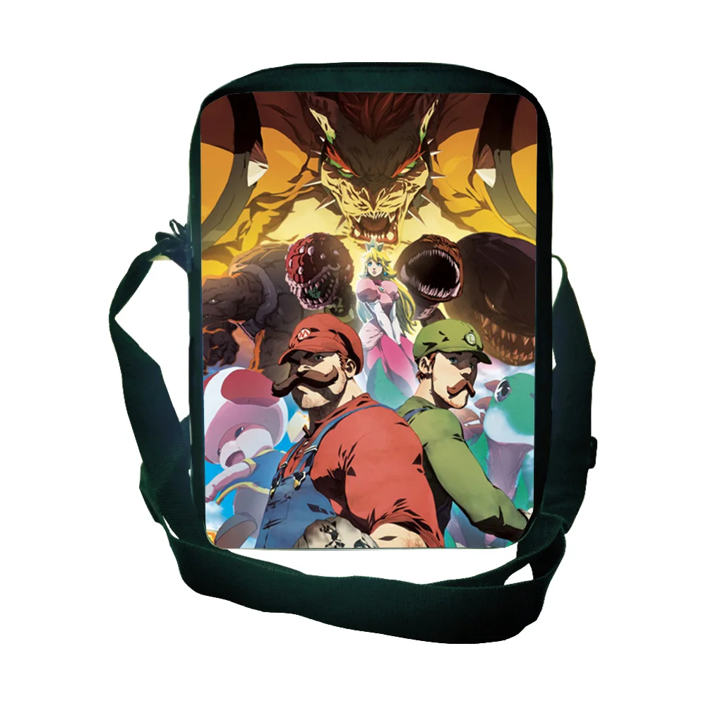 

Students Men Women Boys Girls Bags Daily New Beautiful Travel Shoulder Bag Beautiful Super Mario Bros Crossbody Phone Purse