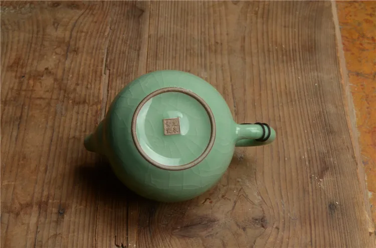 Longquan celadon, маленький чайник, ледяная глазурь, керамическая чайная чашка кунг-фу, чайник, около 140 мл на продажу