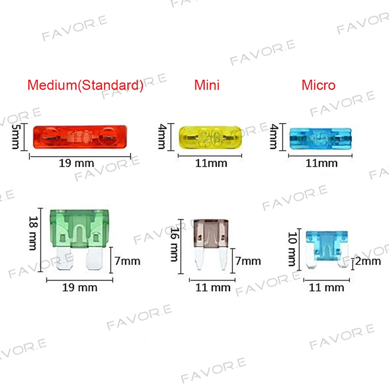 Micro2 Микро Мини Стандартный Средний лопастной предохранитель Apapter Автомобильные предохранители кран держатель