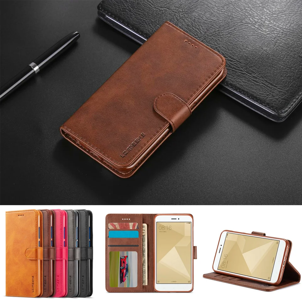 

Leather Flip Wallet Phone Case For Xiaomi Redmi Note 4X 5A 5 6 Pro Cover For xiaomi redmi 4X 6A 5A 5 4A 6 Pro plus coque etui