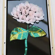 Большие 3D блестки, вышивка, заплатка, цветы розы, аппликация, патч, сделай сам, одежда, декоративные принадлежности