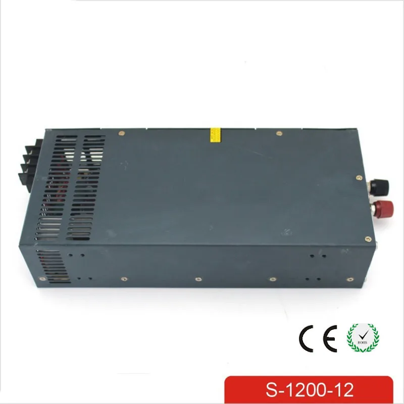 CE Soro 220 V вход 1200 W 12 v 100A источник питания одиночный выход импульсный источник питания для светодиодной полосы света переменного тока источник бесперебойного питания постоянного тока AC-dc