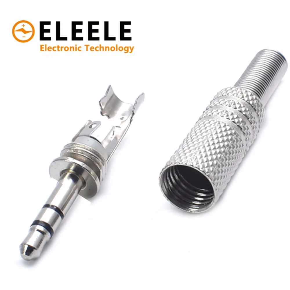 

3pcs3.5mm Plug Connector 5pcs Stereo Metal 3Poles 3.5 Plug&Jack Adapter With Spring Solder Wire Terminals R06 Drop Ship PN35