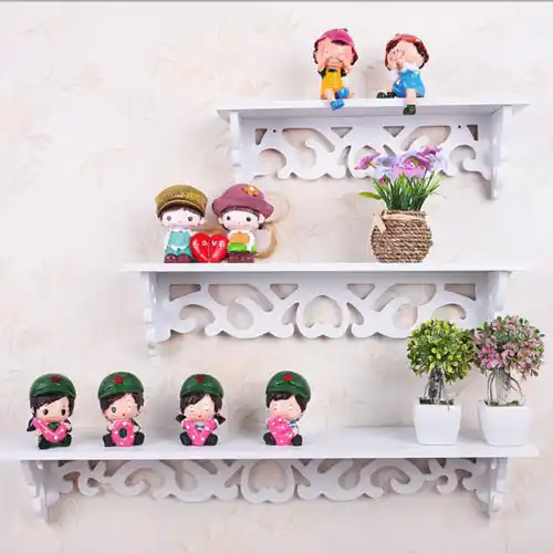 Tablero De Pvc Blanco Tallado Estante De Pared Estante De