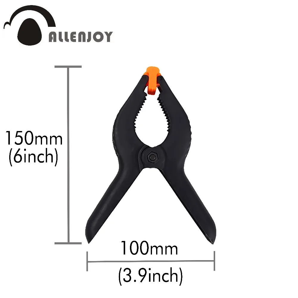 

Allenjoy 6inch photography plastic clips studio backdrop clamps for camera shooting prop