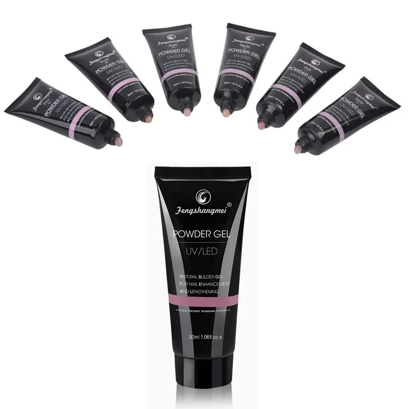 Fengshangmei 30g Poly Gel para extensiones de uñas Builder UV Gel esmalte de uñas diseño de arte Poligel Gel barniz camuflaje Poligel Fengshangmei 30g Poly Gel para extensiones de uñas Builder UV Gel esmalte de uñas diseño de arte Poligel Gel barniz camuflaje Poligel