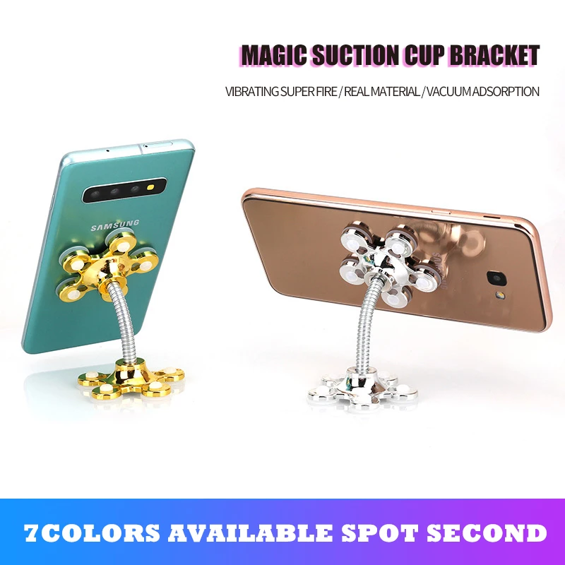 

Mobile Phone Holder Stand Mobile Navigation Bracket Desktop / Car 360°Rotatable Bracket Magic Sucker Mobile Phone Bracket