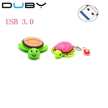 

Cute Cartoon USB 3.0 Flash Drive Green Tortoise Turtle Memory Stick Cool Pen Driver 4GB 8GB 16GB 32GB Red turtle Pendrive Gift