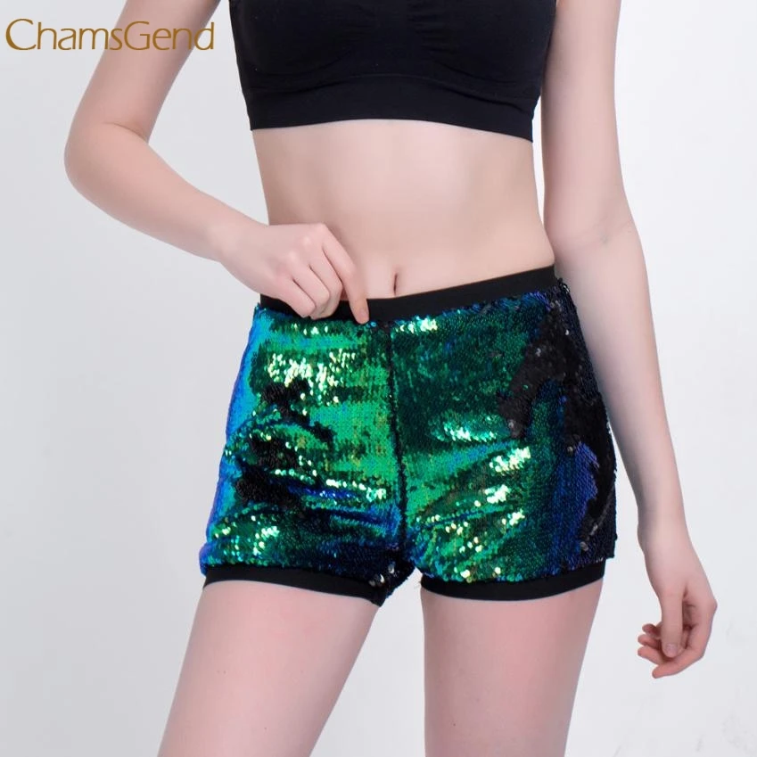 plus size sequin shorts