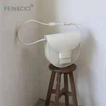 Седельная сумка круглая сумочка для женщин в винтажном стиле половина лунные мешки Весна-осень холст Биг-бэг новые ins fashion, белого и коричневого цветов