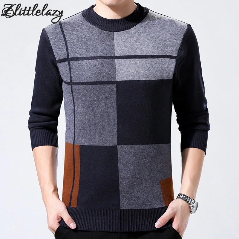 Buy 2018 brand pullover men sweater dress male winter