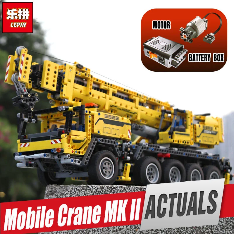 

DHL LEPIN 20004 2606Pcs Technic Motor Power Mobile Crane Mk II Model Building Kits Blocks Toy Bricks Christmas Gift 42009