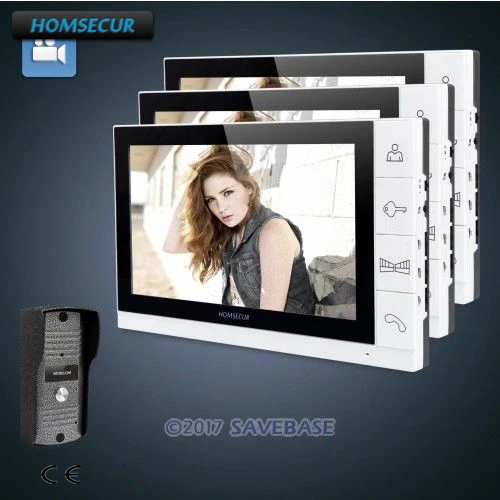

HOMSECUR 9" Hands-free Video Door Phone Intercom System+Outdoor Monitoring 1C3M