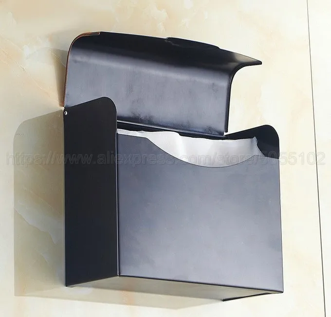 Black Finish Toilet Paper Holder waterproof Design/Bronze Paper Towel Holder/Fashion Roll Holder,Bathroom tissue box zba300