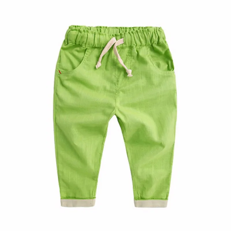 Длинные штаны-шаровары для мальчиков модные повседневные свободные штаны для малышей летние штаны