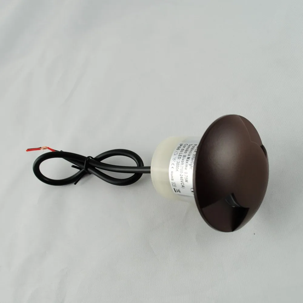Ângulo de Iluminação de Alumínio Luzes do Jardim ao ar Grupo de 6 Forma Levou Lâmpada Subterrânea Led Escadas Livre Branco - Marrom Preta Cover Ip67 2 11 Lâmpadas subterrâneas