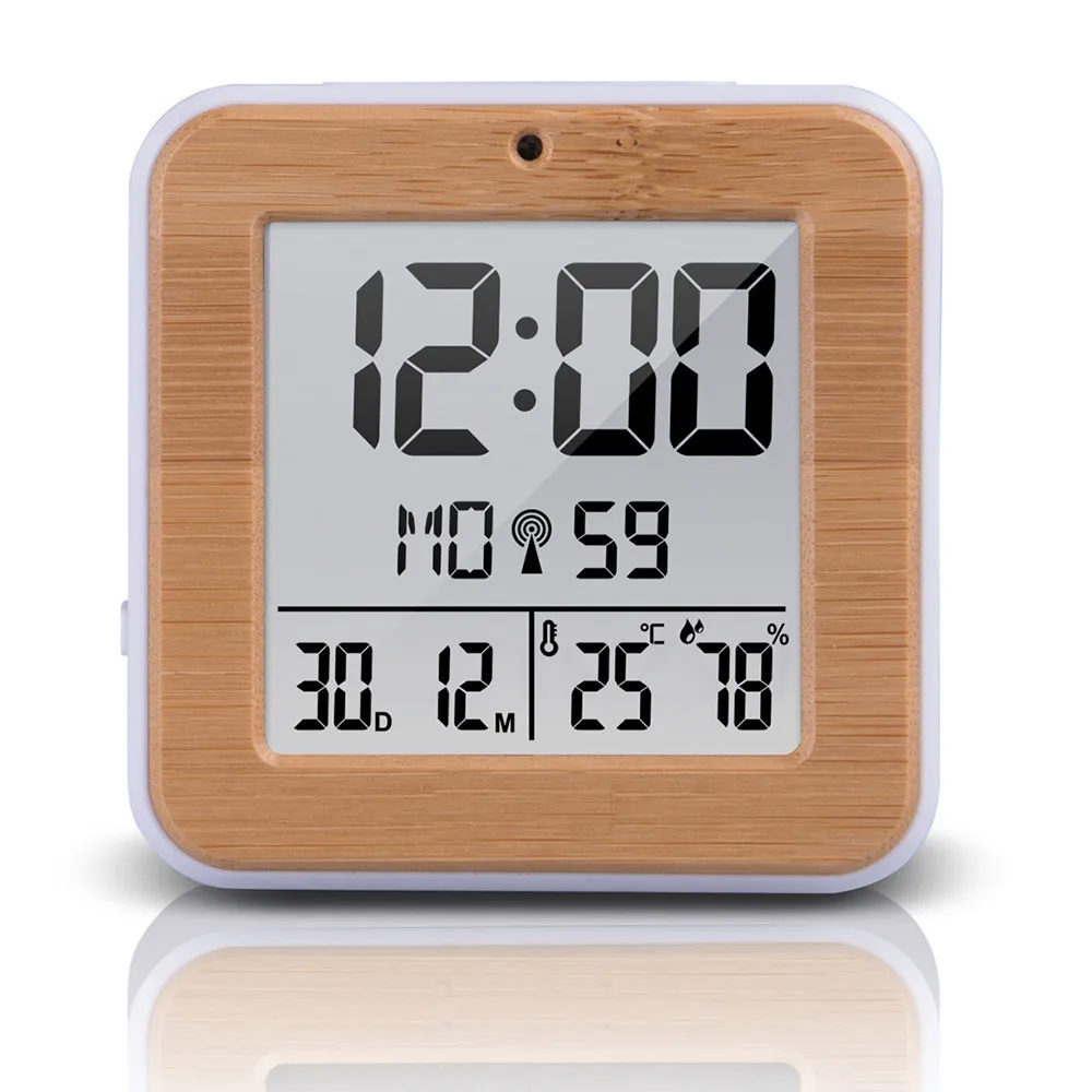 FJ3533 Digital Alarm Clock with Temperature and Humidity Dual Battery Operated Backlight Snooze Date Multifunction | Инструменты