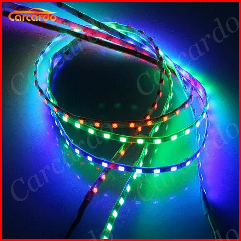 

4PCS 3528SMD Waterproof Car Flexible LED Strip lamp Tear Light Car Auto Decorative Daytime Running Light Soft Strip