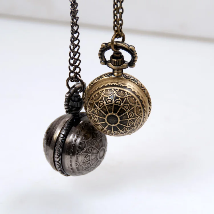 

New Arrive Elegant Small Size Unqiue Style Fashion Men Women Pocket Watch Necklace For Xmas Gift CF1124