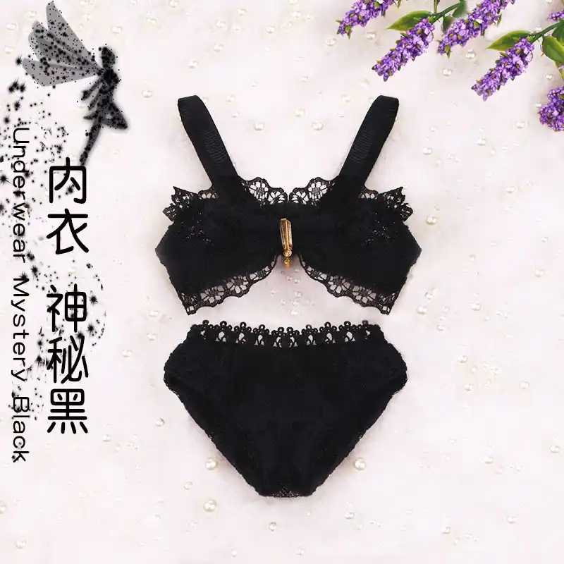 Fashion Lace /& Bowknot Bra Underwear Suit for 1//3 BJD SD MSD Dollfie Purple