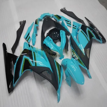 

bolts+Custom Injection mold light blue motorcycle article fairing for ZX300R EX300 2013 2014 EX-300