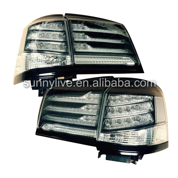 

For Lexus CYGNUS LX570 For Lexus J200 LED Tail Light Rear Lamp 2012-2014 year Smoke Housing Clear lens