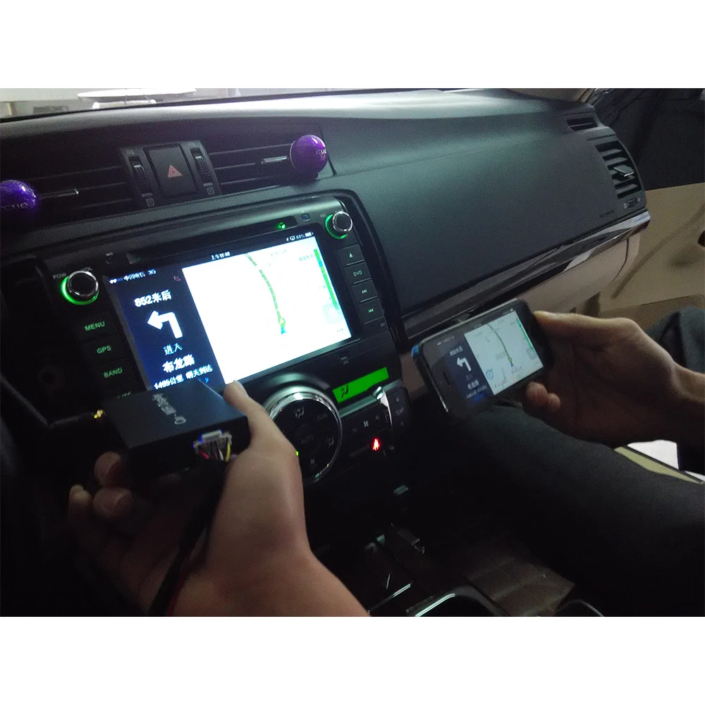 1080P HD Автомобильный WiFi Дисплей WIFI зеркальная коробка Ссылка для автомобиля и дома