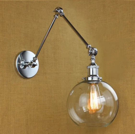 

60W Adjustable Arm Industrial Vintage Wall Lamp In Style Loft Dinning Room Wall Sconce Stair Light Arandelas Wandlamp