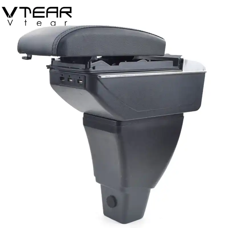 Vtear For Toyota Scion Xb Car Armrest Usb Arm Rest Leather