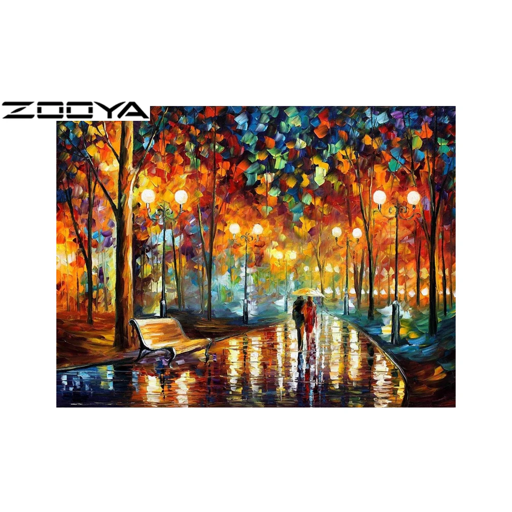 

ZOOYA Diamond Painting Abstract Oil Painting Diamond Embroidery Crafts DIY Diamond Mosaic Painting Rhinestones Needlework RF986
