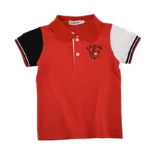 Summer children baby boys ops t shirt cotton striped 8 colors children boys t shirt wear boys clothing 1pcs/lots